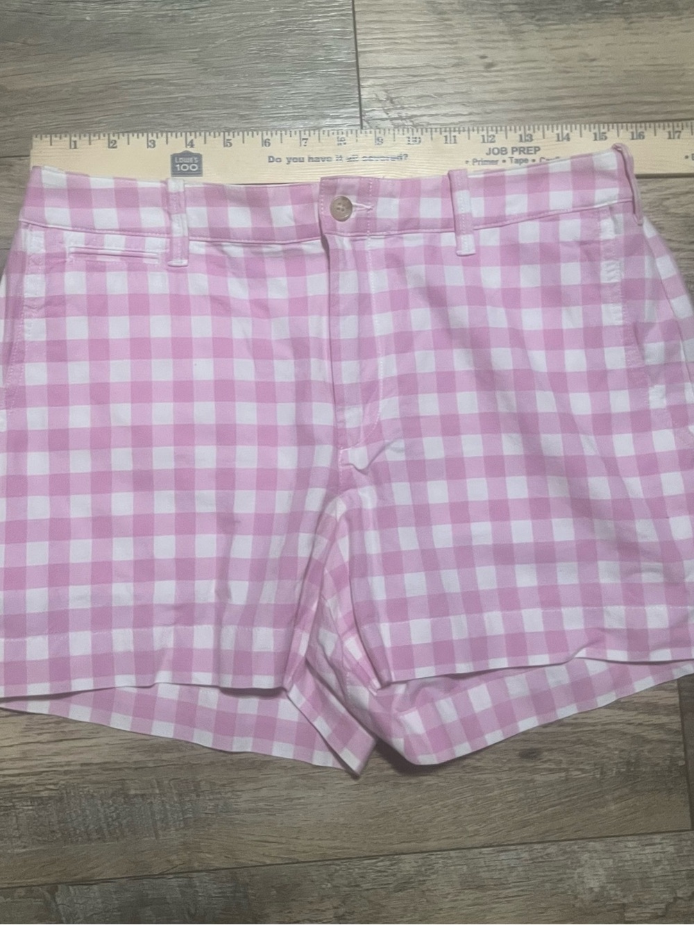 Polo Ralph Lauren Pink and White Check Gingham Shorts Sz 6 New With Tags